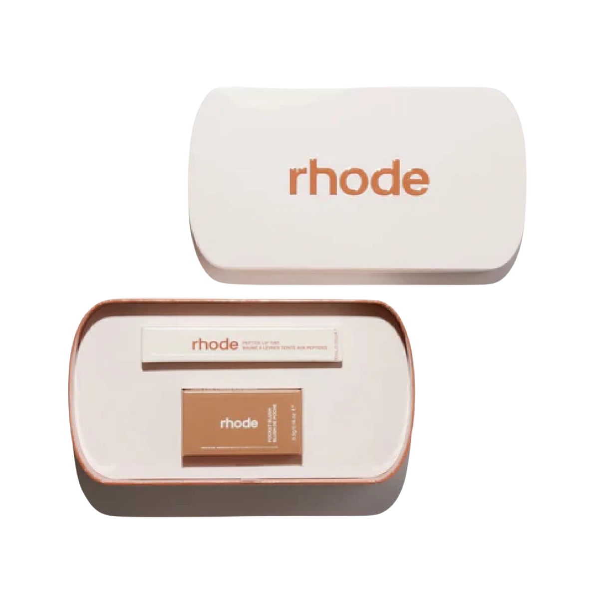 Лімітований Birthday Duo RHODE CINNAMON ROLL Peptide Lip Tint Limited Edition &  FRECKLE NEUTRAL PEACH Pocket Blush The Natural Flush